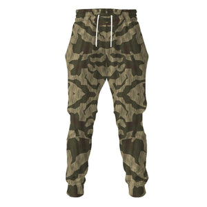Splinter B Luftwaffe Splinter Pattern German World War Camouflage Fabric for Cosplay, Costume MNP036CS