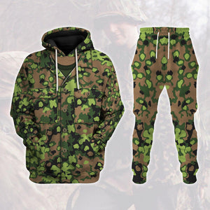Blurred Edge Rauchtarn Camo Pattern, 1939, 1944, Military Costume, Cosplay Gear MNP035CS