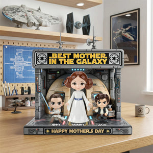 Universe Best Mom And Kids - Personalized Custom Shape Acrylic Plaque – MNPST0317