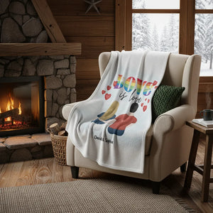 Happy Pride - Personalized Couple Blanket