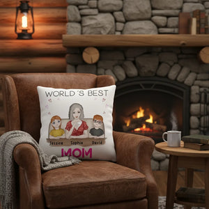 World´s best mom - Personalized Mom Pillow