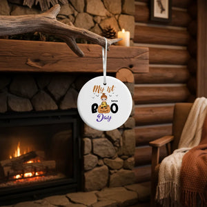 My 1st Boo Day - Personalized Anniversary Ceramic Ornament