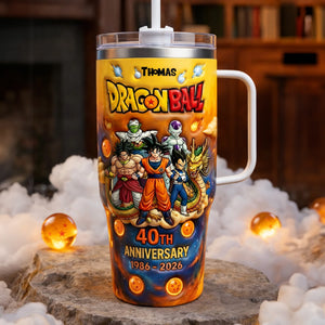 40th Anniversary - Personalized Seven Balls Tumbler With Handle - MNP04001T