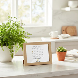 Married Calendar - Personalized Couple Acrylic Ornament