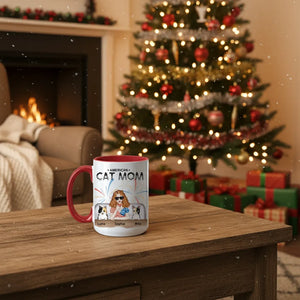 American Cat Mom - Personalized Mom Mug