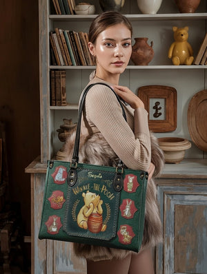 Honey Bear and Friends - Personalized Leather Handbag And Long Wallet | MNPHB01003