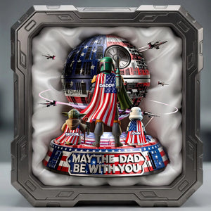 May The Dad Be With You - Personalized Custom Shape Acrylic Plaque – MNPST0324