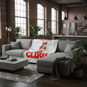 Just call me Mommy Claus - Personalized Mom Blanket