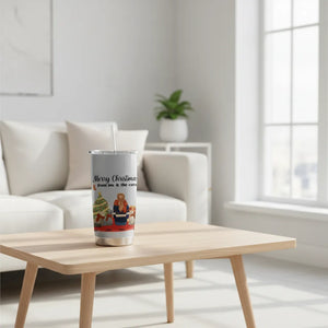 Merry Christmas from me & the cats - Personalized Cat Tumbler