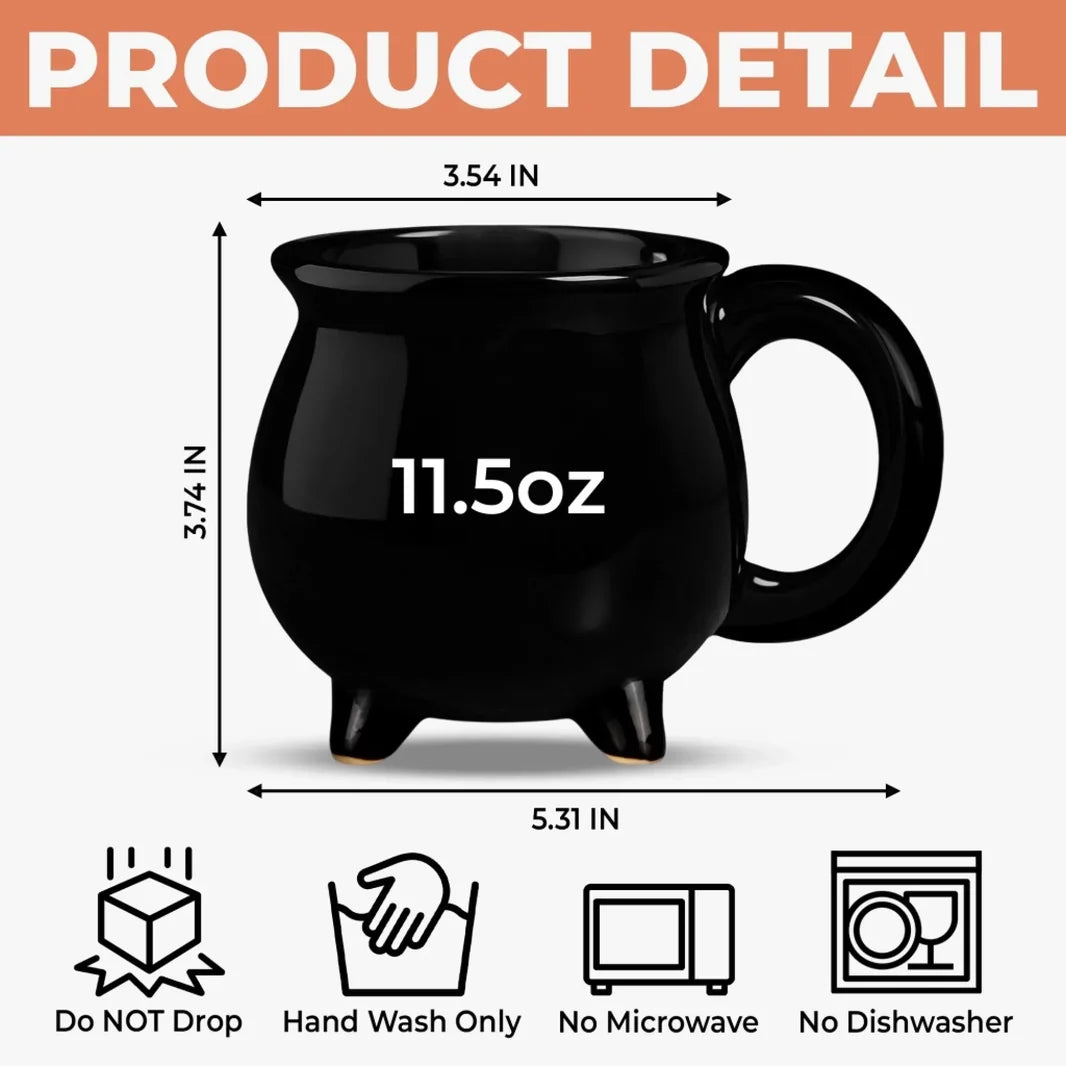 Just Loves Magic - Personalized Cauldron Mug - Gift for Halloween - NSK10112