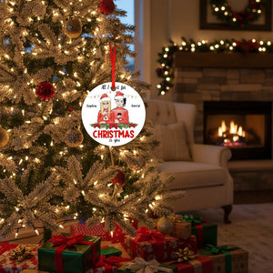 All I Want for Christmas is you - Personalized Couple Ceramic Ornament