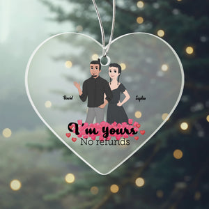 I'm yours - Personalized Couple Acrylic Ornament