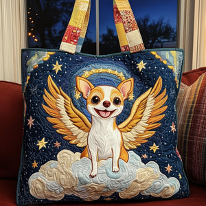 The Angelic Chihuahua Quilted Tote