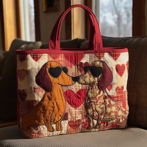 The Dachshund Love Quilted Tote