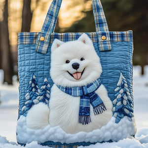 The Winter Samoyed Quilted Tote