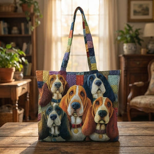 Everyday Basset Hound Quilted Tote