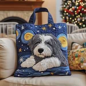 The Starry Schnauzer Quilted Tote