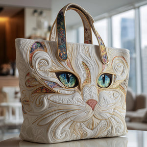 Cat Face Artwork Tote Bag