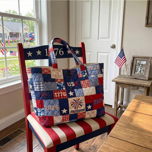 The Independence Burst Quilted Classic Tote