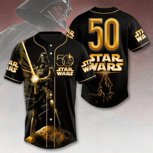 Galactic Saga 50th Anniversary - Personalized Baseball Jersey - MNPS0313NL