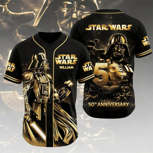 Galaxy Star Celebrate 50 Years Of Legend - Personalized Baseball Jersey - MNPS01BJ