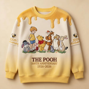 Honey Bear Celebrate 100 Years Of Magic Friendship - Personalized Mouse All Over Shirt - MNPS0112