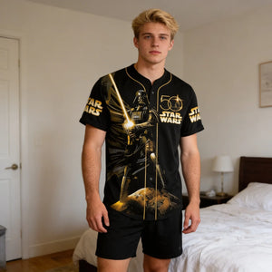 Galactic Saga 50th Anniversary - Personalized Baseball Jersey - MNPS0313NL