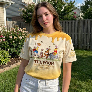 Honey Bear Celebrate Our 100th Anniversary With Friends - Personalized Mouse All Over Shirt - MNPS0111