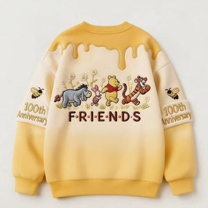 Honey Bear 100 Years Of Friendship Together - Personalized Mouse All Over Shirt - MNPS0107