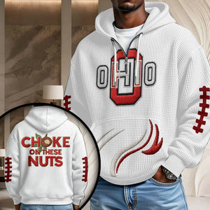 Ohio State Buckeyes Football 3D Unisex Waffle Hoodie – MNPST0545