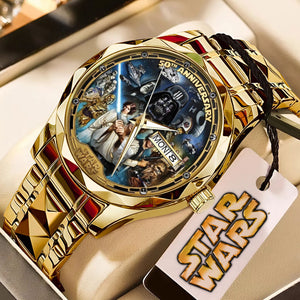Star Wars 50th Anniversary Alloy Luxury Quartz Watch – MNPST0123