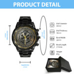Star Wars 50th Anniversary Black Stainless Steel Watch – MNPST0652