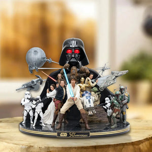 Star Wars 50th Anniversary Custom Shape Acrylic Plaque – MNPST0042