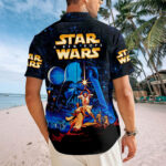 Star Wars 50th Anniversary Short Sleeve Button-Down Shirt – MNPST0375