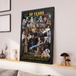 Star Wars 50th Anniversary Rectangle Canvas With Inner Frame – MNPST0172