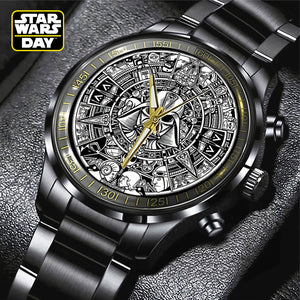 Star Wars Black Stainless Steel Watch – TANTN 5969 MNPST1234