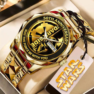 Star Wars 50th Anniversary Alloy Luxury Quartz Watch – MNPST0435