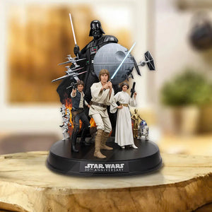 Star Wars 50th Anniversary Custom Shape Acrylic Plaque – MNPST0296