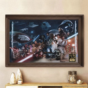 Star Wars 50th Anniversary Rectangle Canvas With Inner Frame – MNPST0263