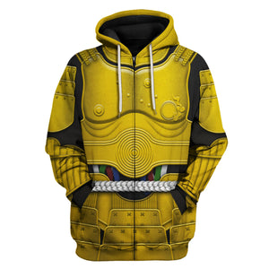C-3PO Samurai Costume Hoodie Sweatshirt T-Shirt Sweatpants – MNP211CSSTW