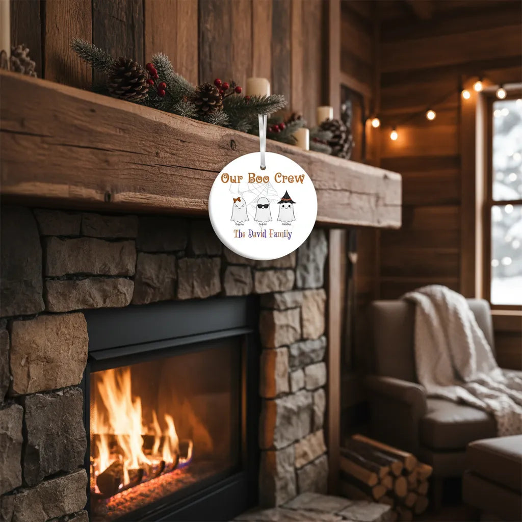 Our Boo Crew - Personalized Family Ceramic Ornament