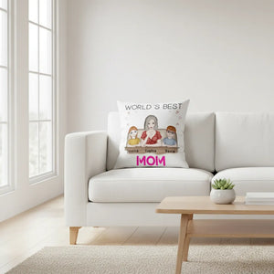 World´s best mom - Personalized Mom Pillow