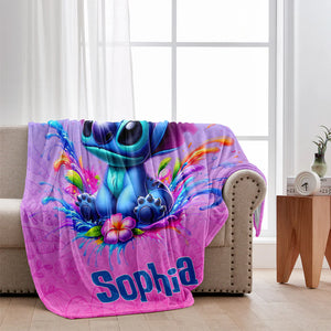 Blue Ohana - Personalized Ohana Blanket | MNPB01005