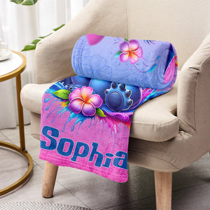 Blue Ohana - Personalized Ohana Blanket | MNPB01005