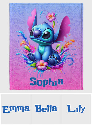 Blue Ohana - Personalized Ohana Blanket | MNPB01005
