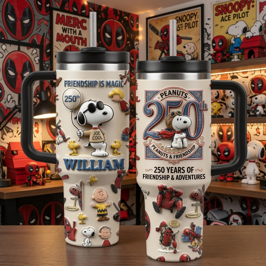 250 Years of Friendship - Personalized 40oz Tumbler With Handle - NSK10102
