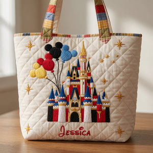 Magic Castle - Personalized Quilted Tote Bag - NSK10016