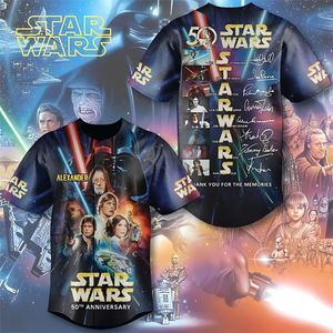50th Anniversary With Galaxy Warriors - Personalized Baseball Jersey - Gift For Dad, Movie Fans - NSK10006