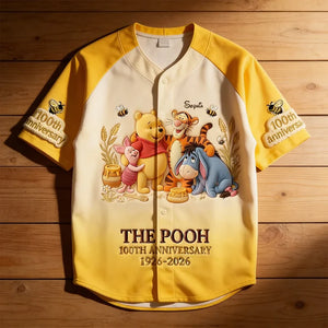 Honey Bear Celebrate Our 100th Anniversary - Personalized Baseball Jersey - MNPS0319NL