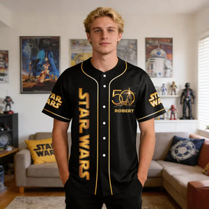 Galactic Saga 50th Anniversary - Personalized Baseball Jersey - MNPS0311NL